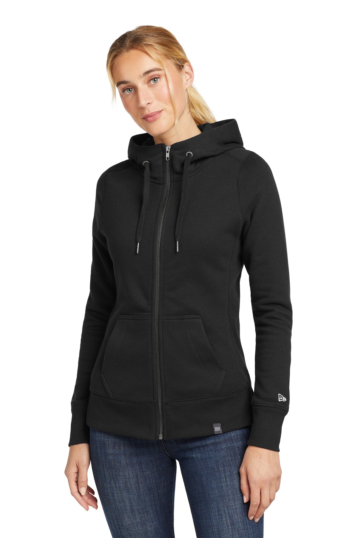 New Era® Women's French Terry Full-Zip Hoodie